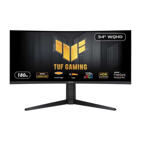 مانیتور ایسوس مدل TUF Gaming VG34VQL3A سایز 34 اینچ مخصوص بازی